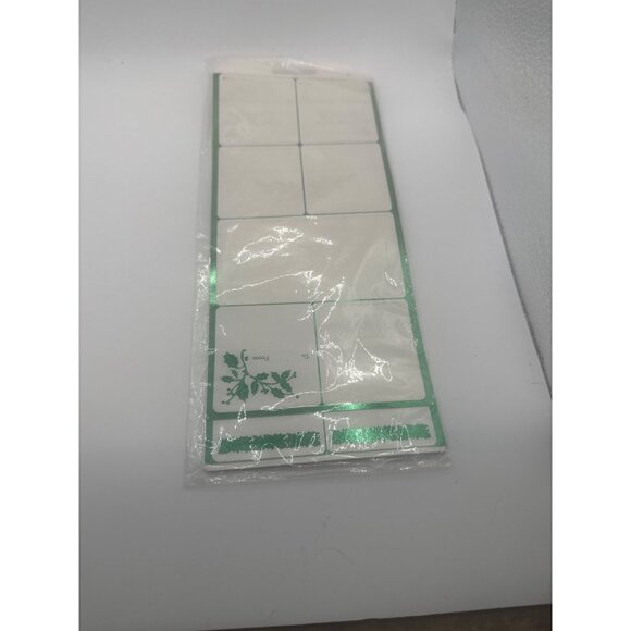 Vintage Christmas Foil Gift Tags & Greeting Cards Set - Picture 2 of 5